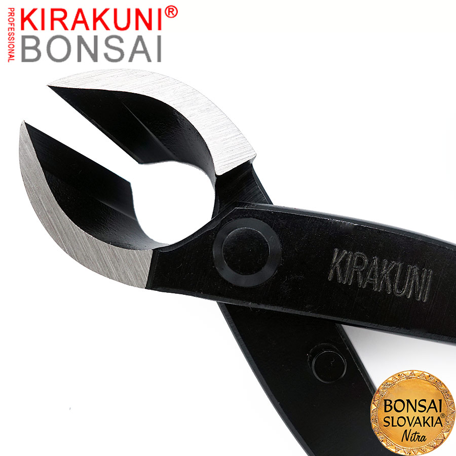 KIRAKUNI PROFESSIONAL - Konkávne kliešte šikmé 180 mm - čierne
