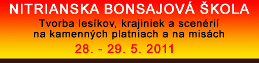 Kurz Nitrianskej bonsajovej školy ......... 28. - 29. 5. 2011