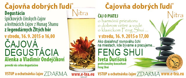 degustácia čajov a feng shui