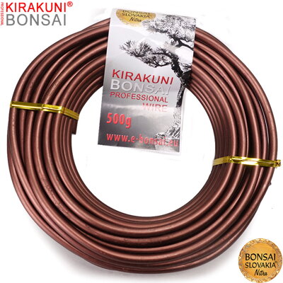 KIRAKUNI PROFESSIONAL - Hliníkový eloxovaný drôt 500g - Ø 5,0 mm