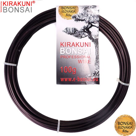 KIRAKUNI PROFESSIONAL - Hliníkový eloxovaný drôt 100g - Ø 2,5 mm