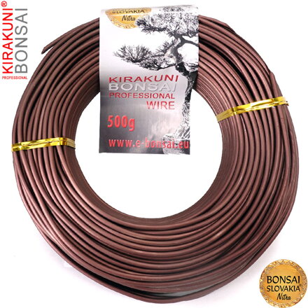 KIRAKUNI PROFESSIONAL - Hliníkový eloxovaný drôt 500g - Ø 2,5 mm
