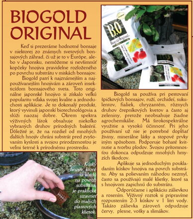 BIOGOLD ORIGINAL - Japonské prírodné hnojivo