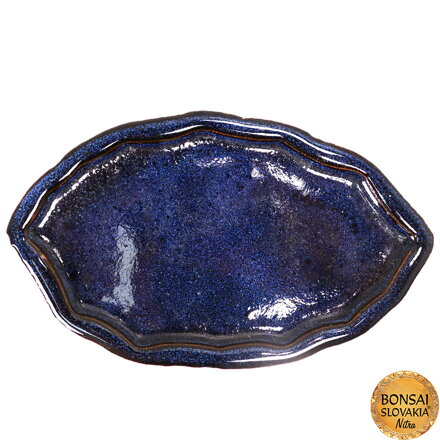Podmiska TVAROVANÁ MODRÁ 16 x 9,5 cm
