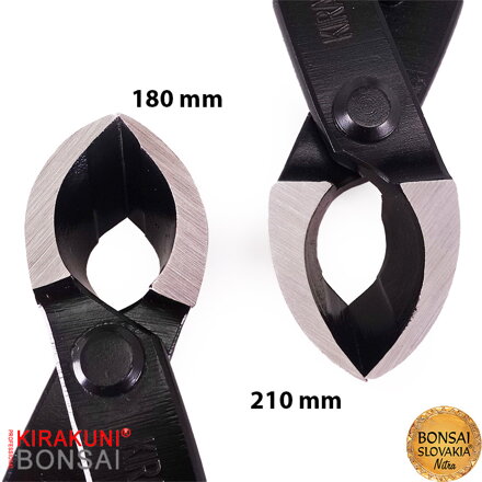 KIRAKUNI PROFESSIONAL  Kliešte konkávne šikmé čierne 210 mm