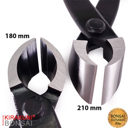 KIRAKUNI PROFESSIONAL  Kliešte konkávne šikmé čierne 210 mm