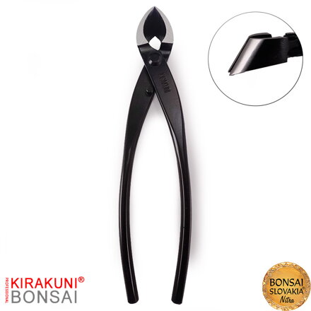 KIRAKUNI PROFESSIONAL  Kliešte konkávne šikmé čierne 210 mm