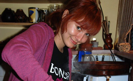Veronika v čajovej kuchynke