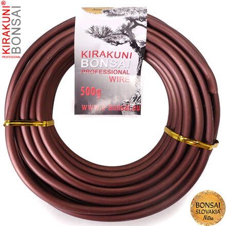 KIRAKUNI PROFESSIONAL - Hliníkový eloxovaný drôt 500g - Ø 6,0 mm